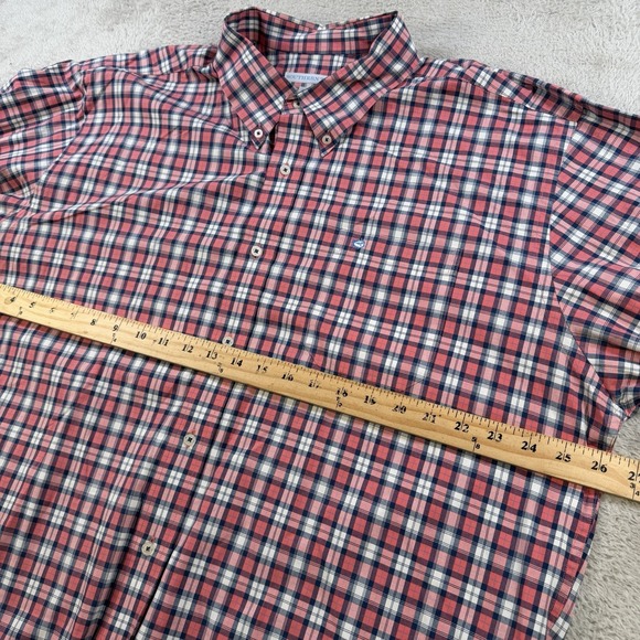 Southern Tide Shirt Mens 2XL Plaid Classic Fit Long Sleeve Button Down Pocket - Picture 5 of 8